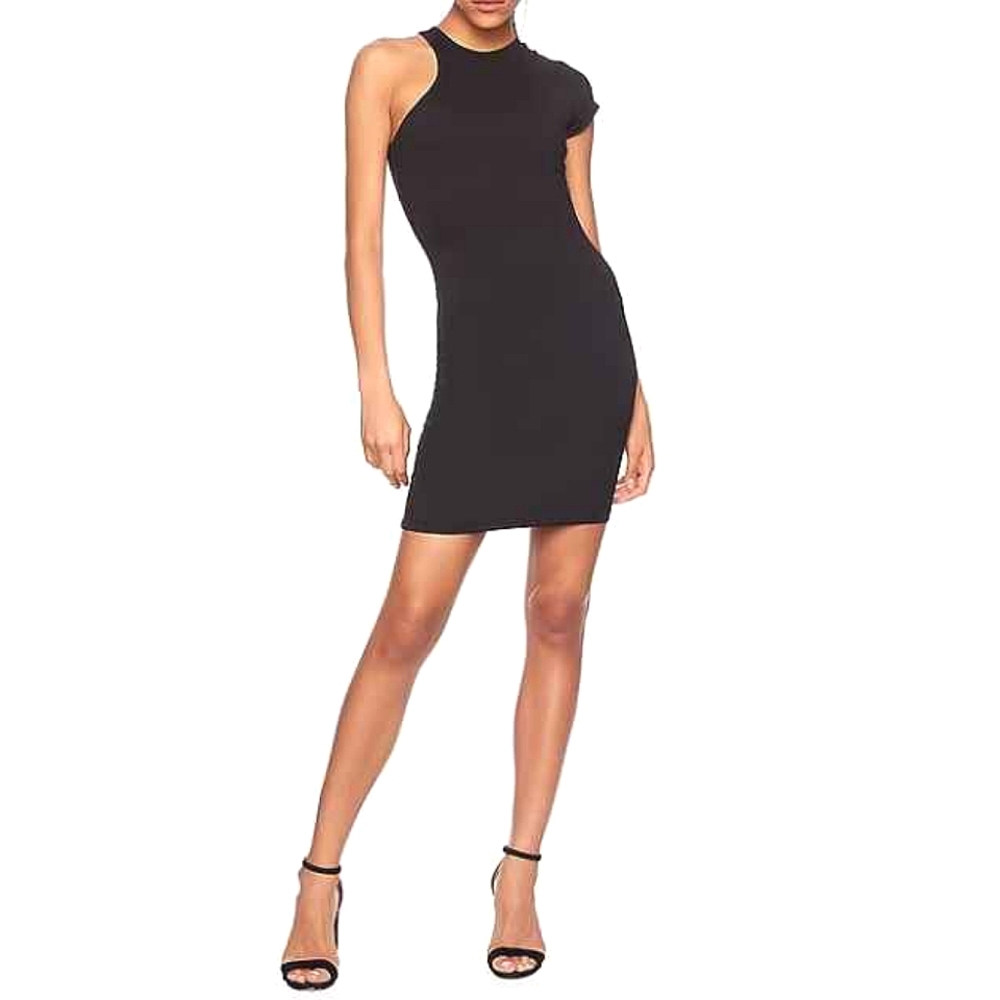 Susana Monaco One Shoulder Short Sleeve Mini Dress - Picture 11 of 11